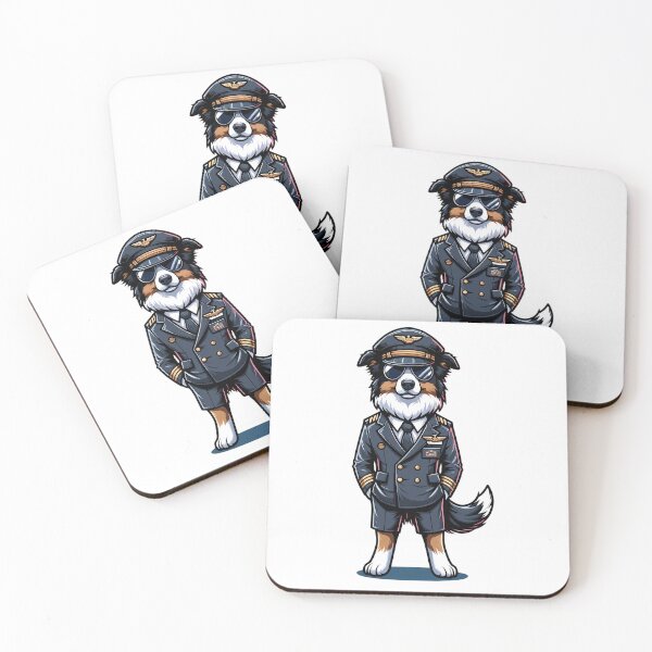 Item preview, Funny Border Collie Pilot Gift for Aviation Lovers Design designed and sold by CyfroweMysli.