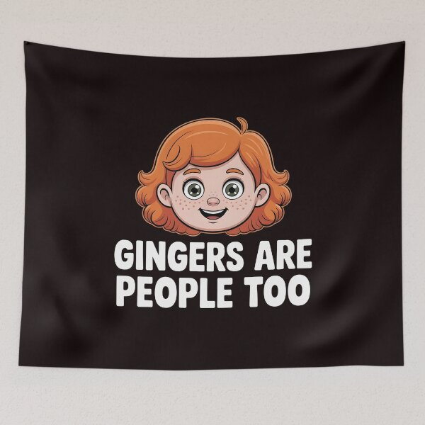 Item preview, Gingers Are People Too – Redhead Joke Funny Saying Design designed and sold by Redgiant87x.