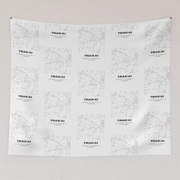Item preview, Trakai Lithuania Minimalist Map Poster | Historic City Map Wall Art designed and sold by RM-Journey.