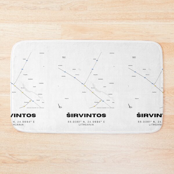 Item preview, Širvintos Lithuania Minimalist Map Art | Clean City Street Map Poster designed and sold by RM-Journey.