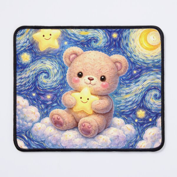 Item preview, Teddy Bear in a Dreamy Starry Night designed and sold by EsenciaZen.