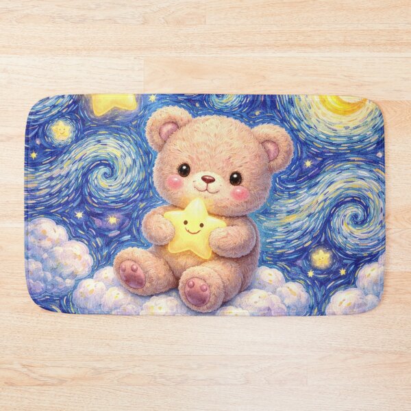 Item preview, Teddy Bear in a Dreamy Starry Night designed and sold by EsenciaZen.