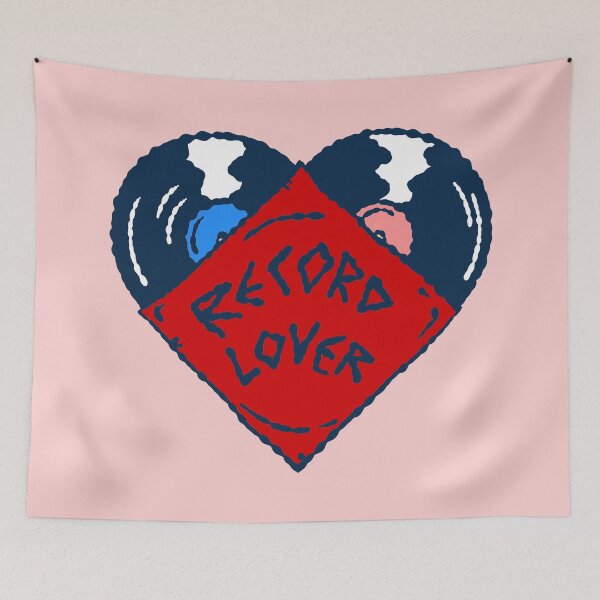 Item preview, pop art record music lover vintage heart album  designed and sold by Gossip Rag.