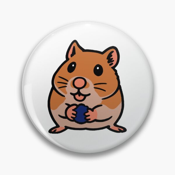 Item preview, Hamster Eating Blueberry designed and sold by beans.stickers.