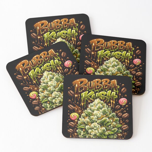 Item preview, Bubba Kush Graffiti Print | Earthy Coffee Indica Strain Typography designed and sold by WAUZ.