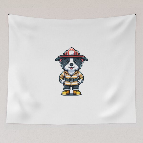 Item preview, Funny Border Collie Firefighter Gift for Firefighters and Dog Lovers designed and sold by CyfroweMysli.