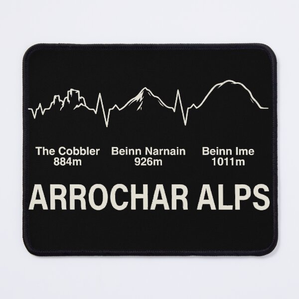 Item preview, Arrochar Alps Mountain Pulse: The Cobbler & Munros Scotland designed and sold by Loom on the Loch.