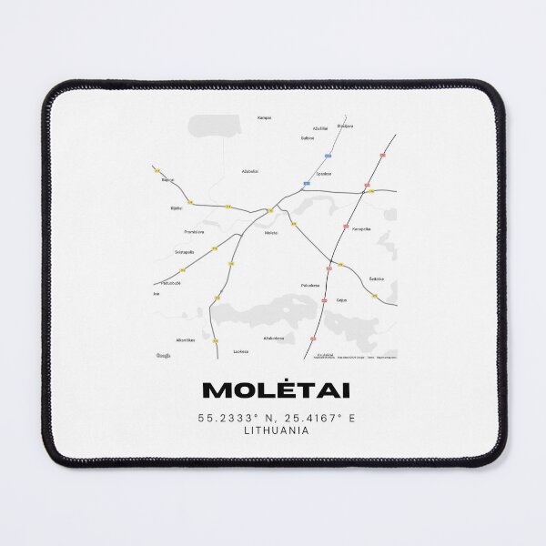 Item preview, Molėtai Lithuania Minimalist Map Poster | Stylish City Map Design designed and sold by RM-Journey.