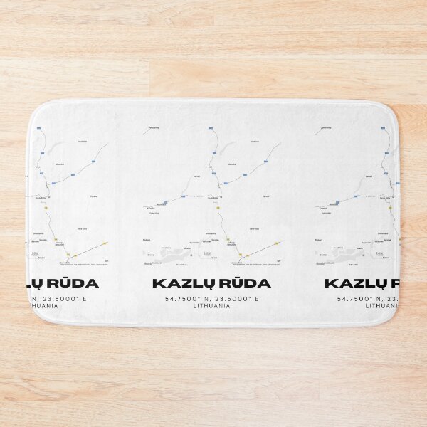 Item preview, Kazlų Rūda Lithuania Minimalist Map Print | Contemporary City Art designed and sold by RM-Journey.