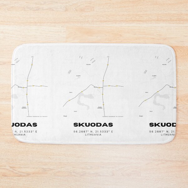 Item preview, Skuodas Lithuania Minimalist Map Art | Clean City Map Poster designed and sold by RM-Journey.