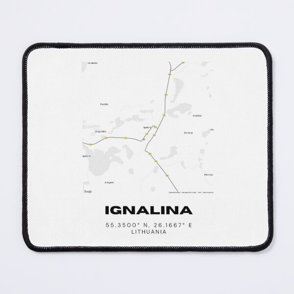 Item preview, Ignalina Lithuania Minimalist Map Poster | Nature-Inspired City Map Art designed and sold by RM-Journey.