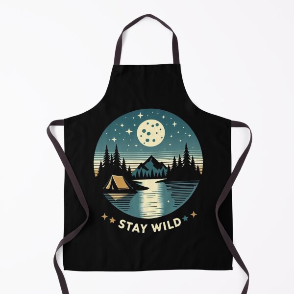 Item preview, Stay Wild – Cosmic Camping Adventure Tee designed and sold by Dogandesighn.