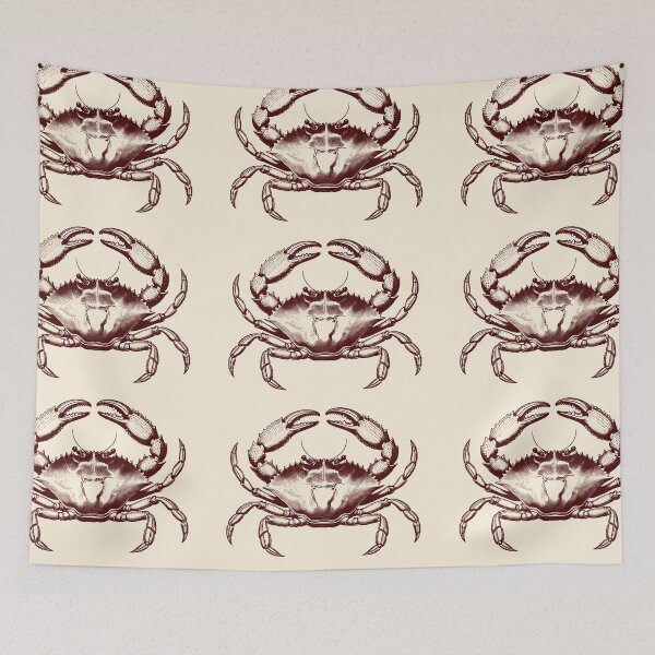 Item preview, Two vintage crab engraving patterns designed and sold by AestheticsTime.