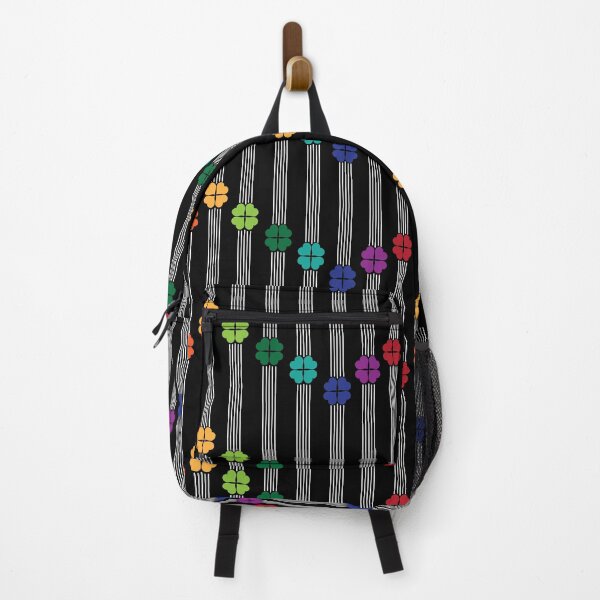 Item preview, Rainbow Hearts White Vertical Stripes on Black designed and sold by Digitalmyth's Designs.