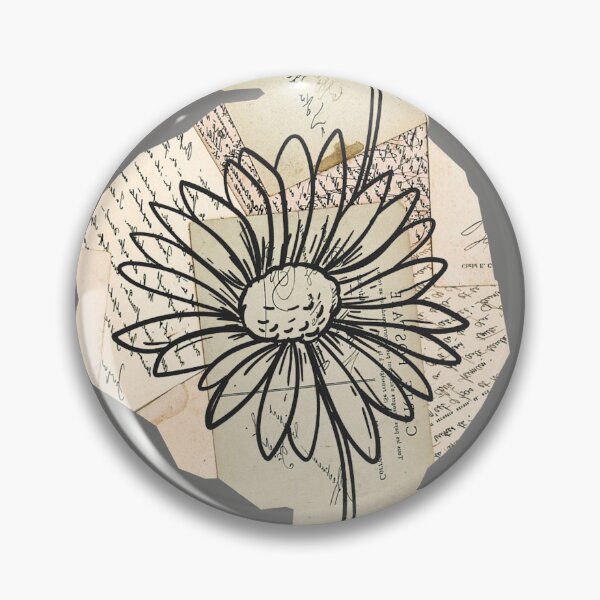 Item preview, Floral Vintage Newspaper Clipping on Deep Grey designed and sold by AnimaliaStar.