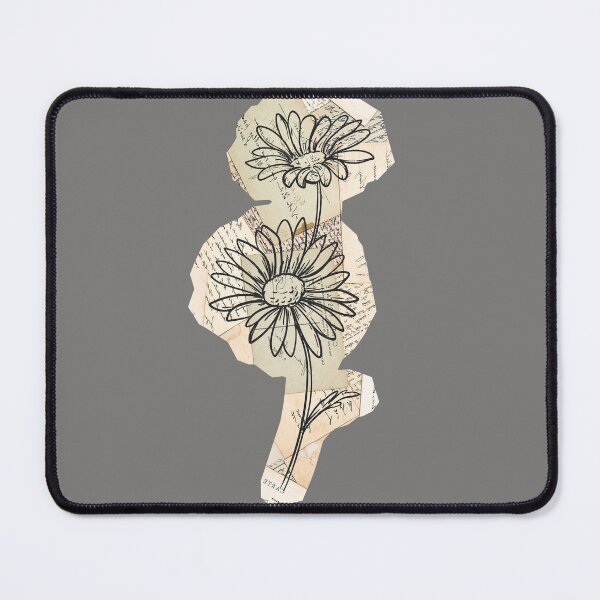 Item preview, Floral Vintage Newspaper Clipping on Deep Grey designed and sold by AnimaliaStar.