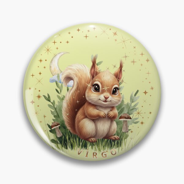 Item preview, Cute Virgo Zodiac for Kids – Adorable Squirrel Astrology Design designed and sold by EnlightArt.