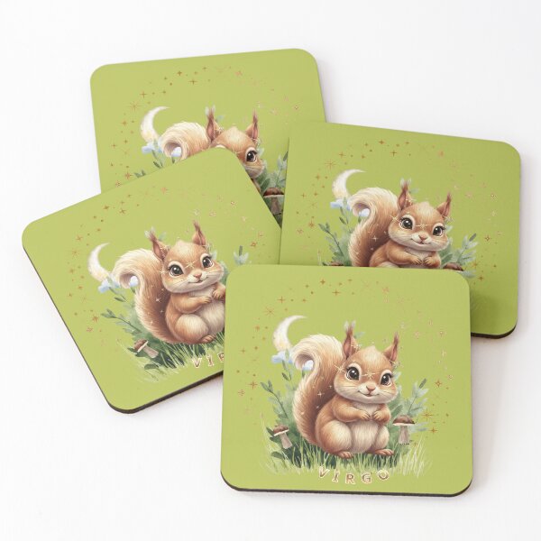 Item preview, Cute Virgo Zodiac for Kids – Adorable Squirrel Astrology Design designed and sold by EnlightArt.