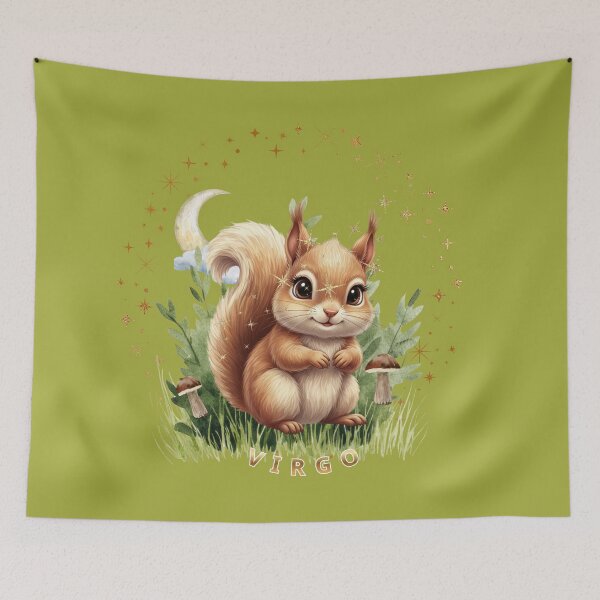 Item preview, Cute Virgo Zodiac for Kids – Adorable Squirrel Astrology Design designed and sold by EnlightArt.