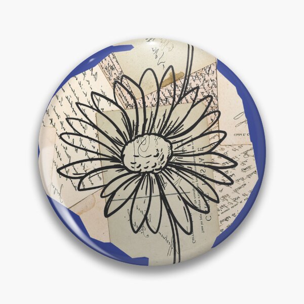 Item preview, Floral Vintage Newspaper Clipping on Deep Blue designed and sold by AnimaliaStar.