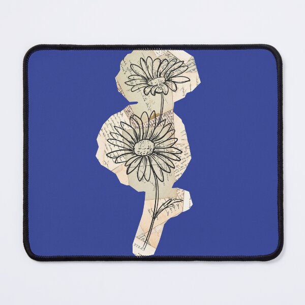 Item preview, Floral Vintage Newspaper Clipping on Deep Blue designed and sold by AnimaliaStar.