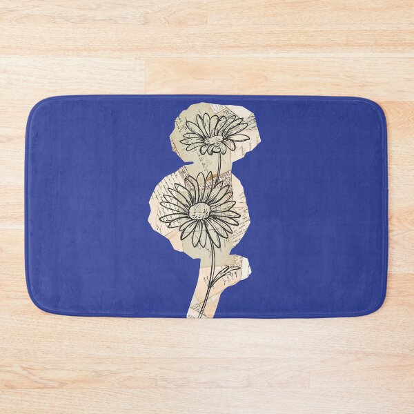 Item preview, Floral Vintage Newspaper Clipping on Deep Blue designed and sold by AnimaliaStar.