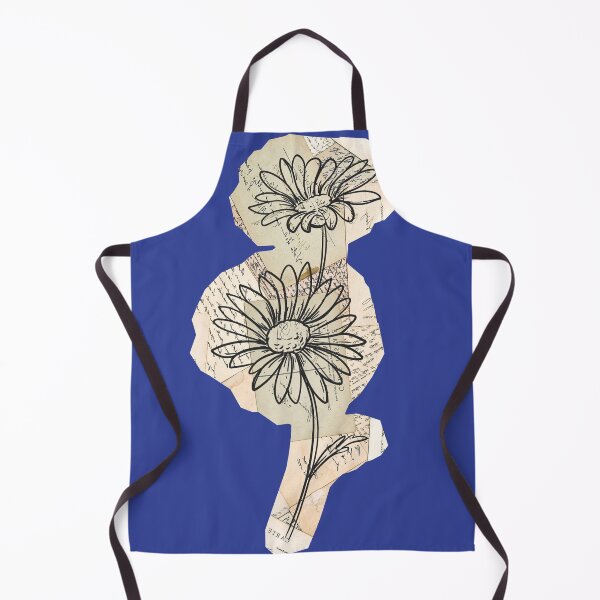 Item preview, Floral Vintage Newspaper Clipping on Deep Blue designed and sold by AnimaliaStar.
