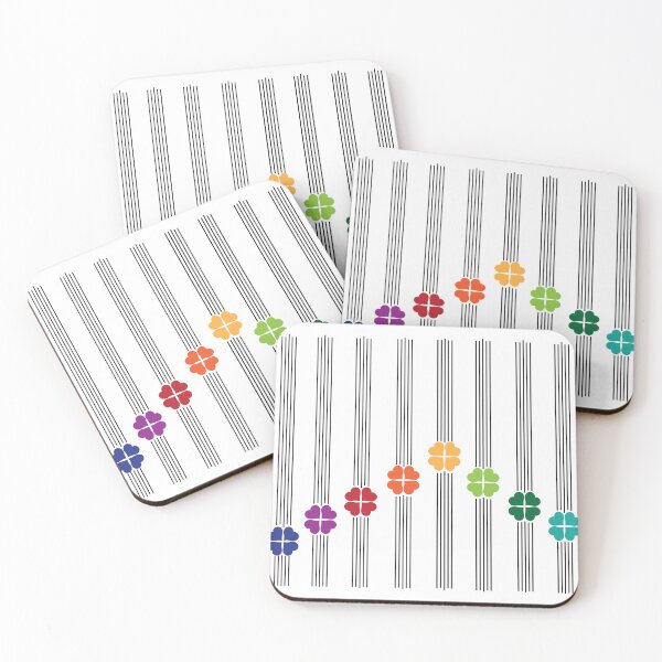 Item preview, Rainbow Hearts Black Vertical Stripes on White designed and sold by Digitalmyth's Designs.
