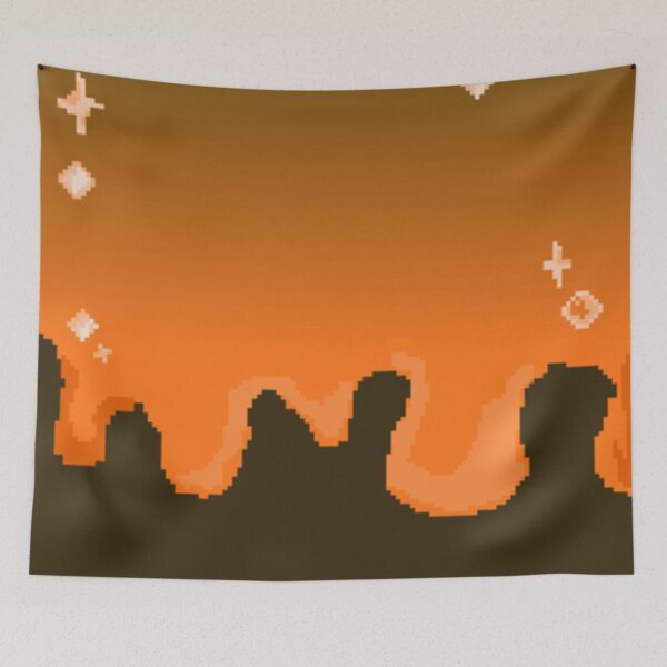 Item preview, Orange background print. Pixel fan art. designed and sold by YaroshMaria.