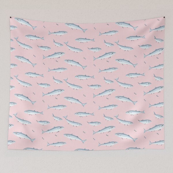 Item preview, Sardines Pastel Pattern designed and sold by sheprint.