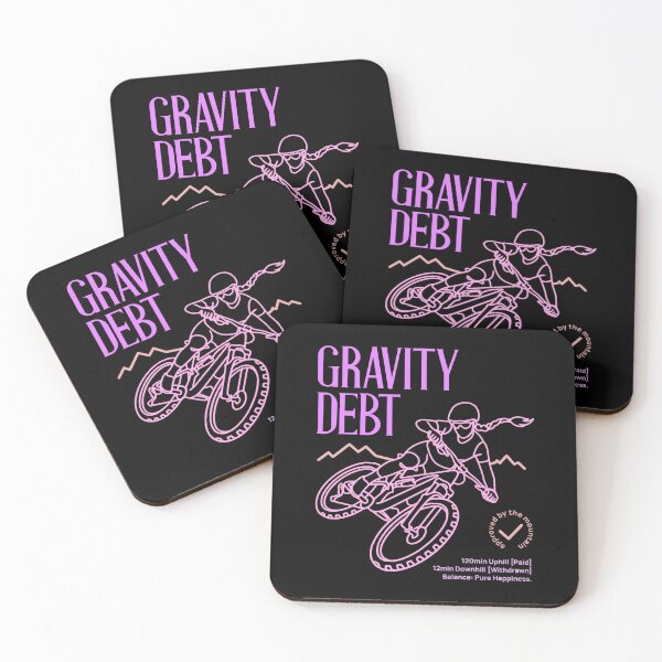 Item preview, Gravity Debt Funny Mountain Biking Quote MTB Girl designed and sold by LinaValearte.