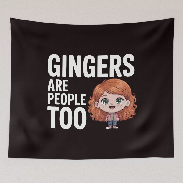 Item preview, Gingers Are People Too – Ginger Humor Redhead Joke Design designed and sold by Redgiant87x.
