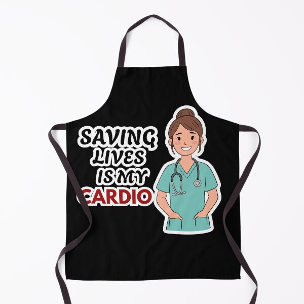 Item preview, Funny Nurse Sticker – Saving Lives Is My Cardio Quote for RN Nurses, Nursing Students & Healthcare Workers designed and sold by JoyC Design Hub.