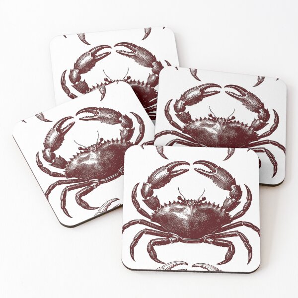 Item preview, Vintage Crab Trio: Marine Biology Engraving designed and sold by AestheticsTime.