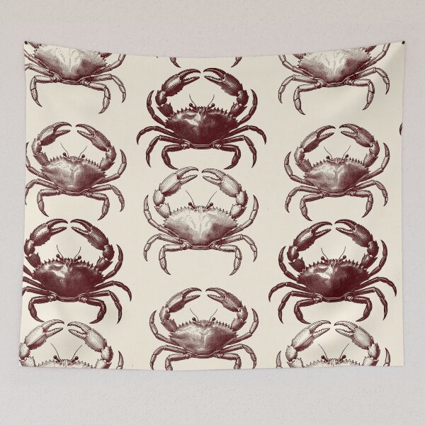 Item preview, Vintage Crab Trio: Marine Biology Engraving designed and sold by AestheticsTime.