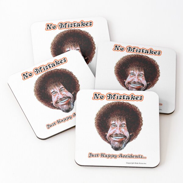 Item preview, Caricatura de Bob Ross - Accidentes felices designed and sold by smadge.