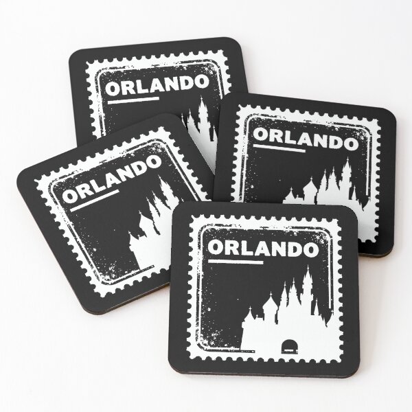 Item preview, Orlando Vintage Stamp Castle Skyline w designed and sold by Fikuall.
