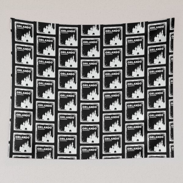 Item preview, Orlando Vintage Stamp Castle Skyline w designed and sold by Fikuall.