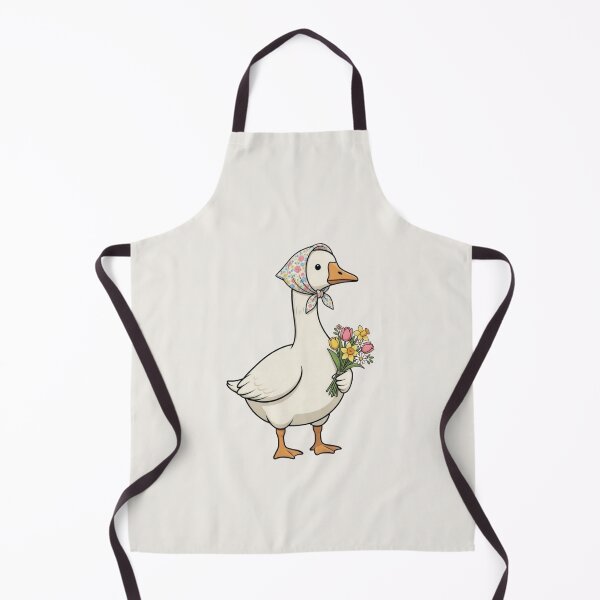 Item preview, Goose in Floral Headscarf designed and sold by DariaCraft.