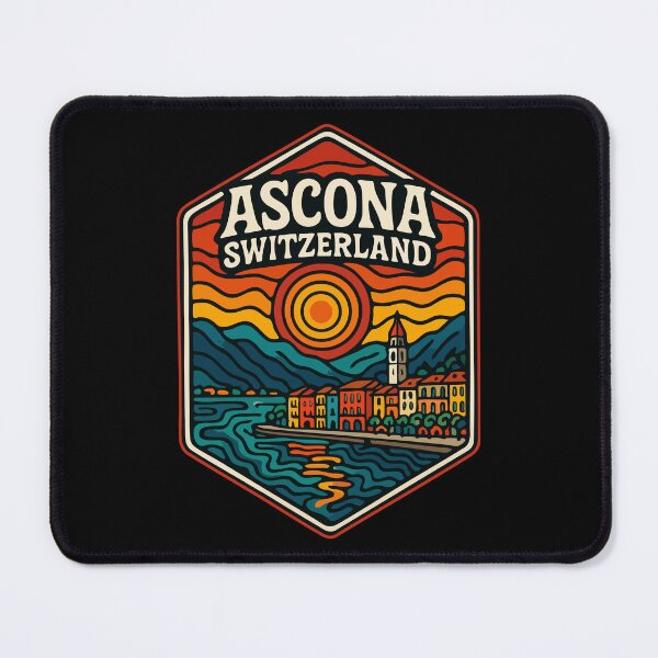 Item preview, Ascona Switzerland Trippy Art Travel designed and sold by TomFrontierArt.