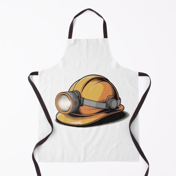 Item preview, Yellow Miner Helmet with Headlamp | Mining Hard Hat Design designed and sold by KSGG.