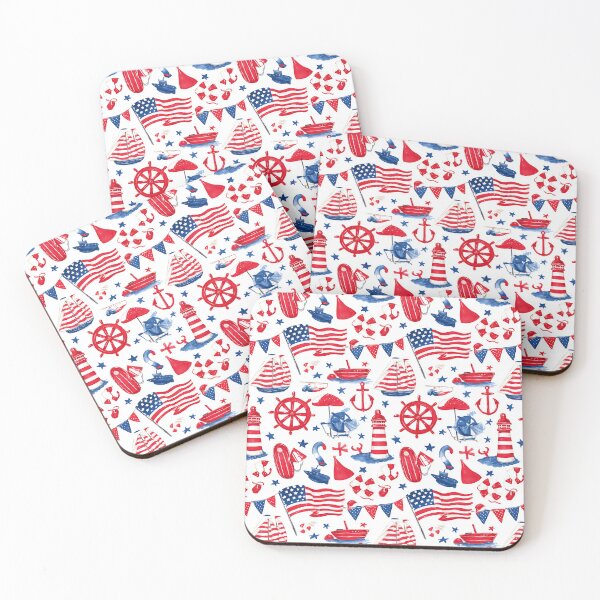 Item preview, Red White and Blue Nautical Pattern designed and sold by Piotrek0001.