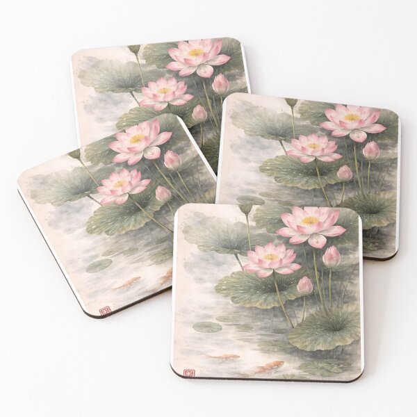 Item preview, Lotus Japanese Minimal Art designed and sold by Riyu Art Studio.