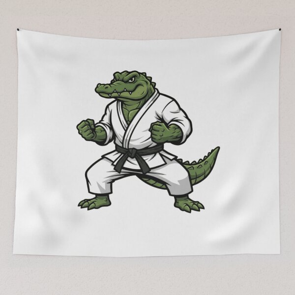 Item preview, Fierce Alligator Karate Master Black Belt Gi designed and sold by k3rstman1.
