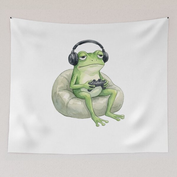Item preview, Chilling frog designed and sold by DorpiDesign.