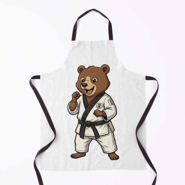 Item preview, Cute Cartoon Bear Martial Artist Black Belt designed and sold by k3rstman1.