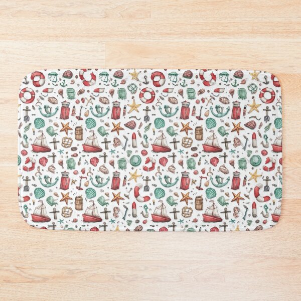 Item preview, Tiny Coastal Elements and Sailboats Pattern designed and sold by Piotrek0001.