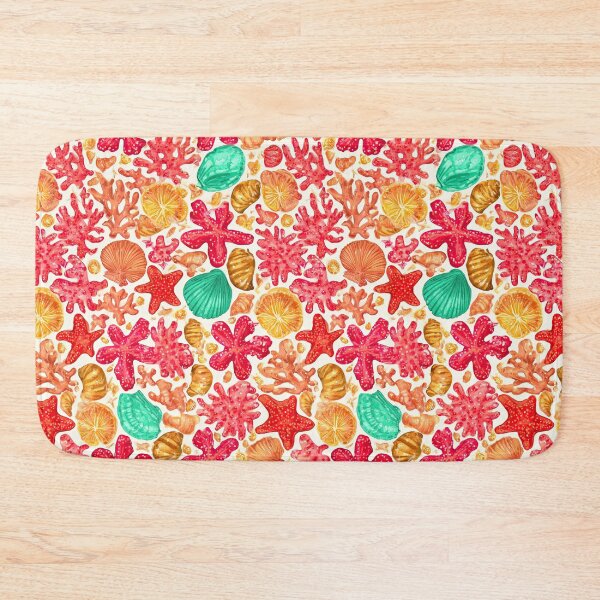 Item preview, Vibrant Red and Orange Coral Reef Pattern designed and sold by Piotrek0001.