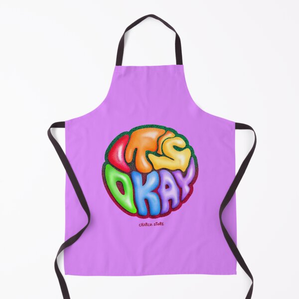 Item preview, It’s Okay | Colorful Bubble Typography Pride Design designed and sold by Charco.Store – Bold Expressive Graphics & Alt Streetwear Art.