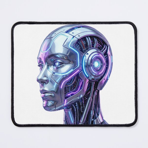 Item preview, Sci-Fi Robot Head | Chrome Sentinel designed and sold by Tee-Tribu.